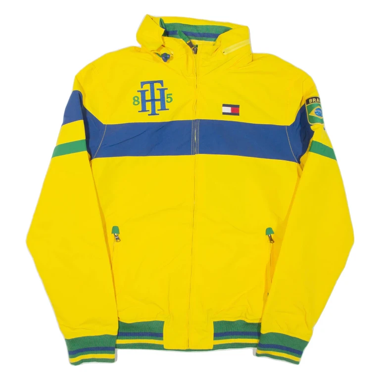 TOMMY HILFIGER Brasil Mens Jacket Yellow Nylon M