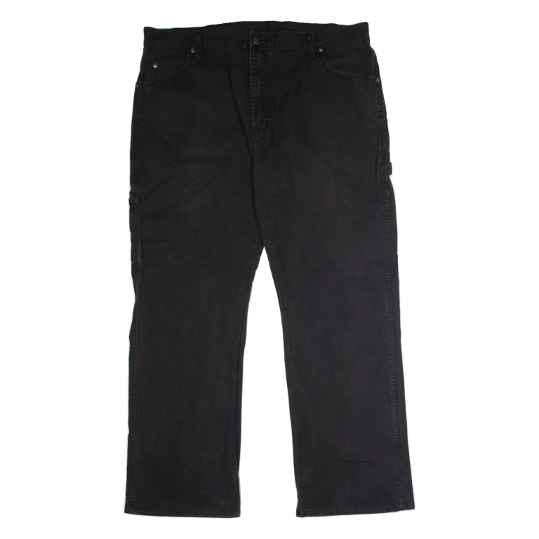 DICKIES Workwear Carpenter Mens Canvas Trousers Grey Regular Straight W38 L30
