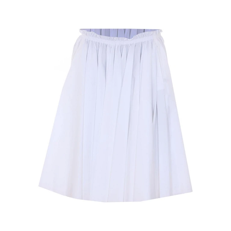 Ami Paris Jupe Midi - Blanc (FSK444CO0063100)