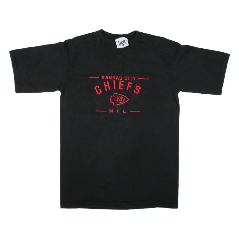 LEE SPORT Kansas City Chiefs Mens T-Shirt Black 90s USA M