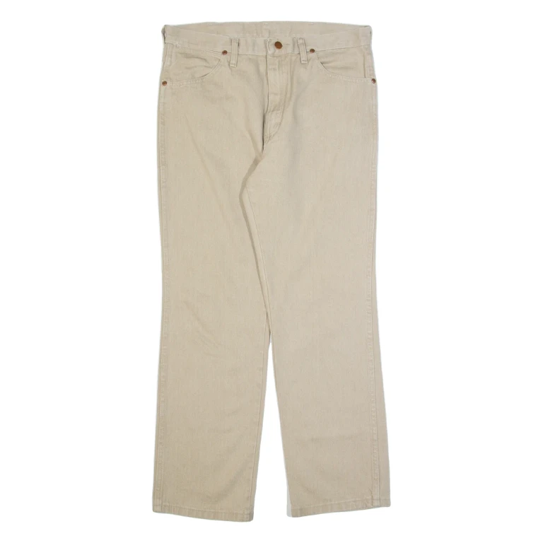 WRANGLER Mens Trousers Beige Regular Straight W34 L30