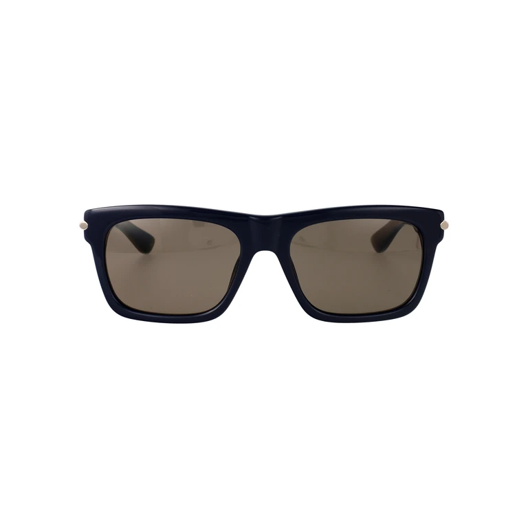 Alexander McQueen Am0495s 004 Blue-blue-brown Recycled Acetate Sunglasses - Men