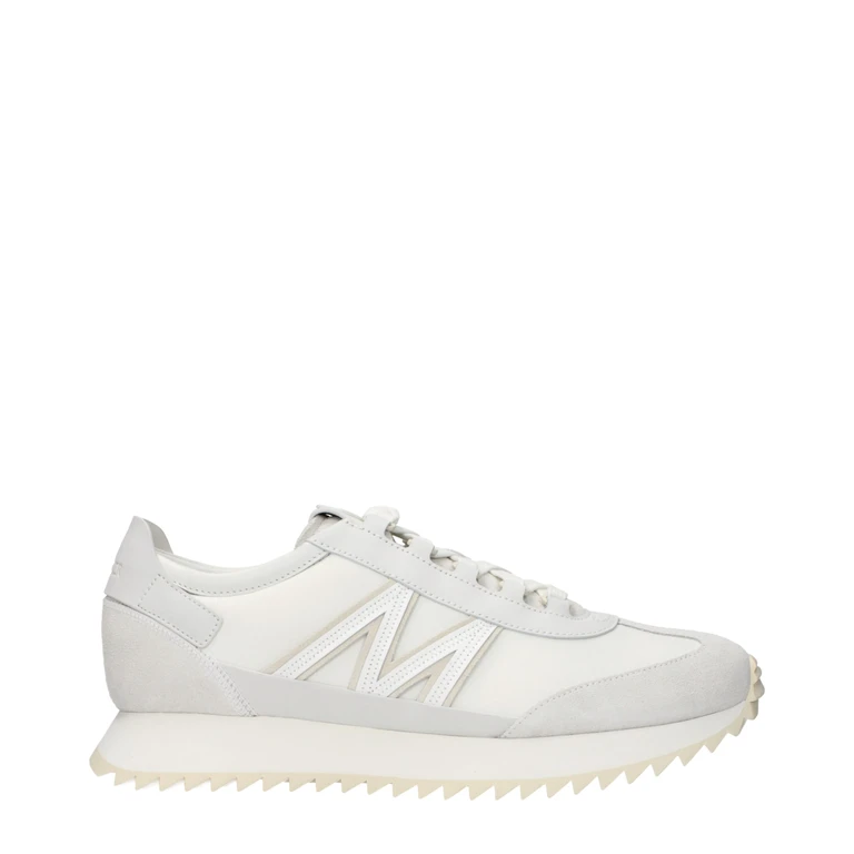 White Leather Athletic Sneakers - Men