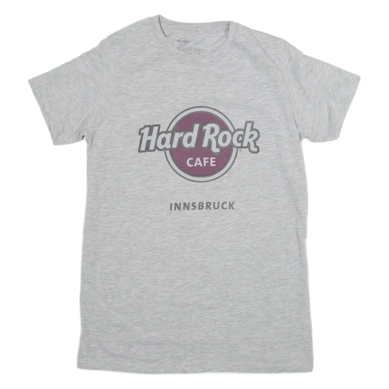 HARD ROCK CAFE Innsbruck Mens T-Shirt Grey S