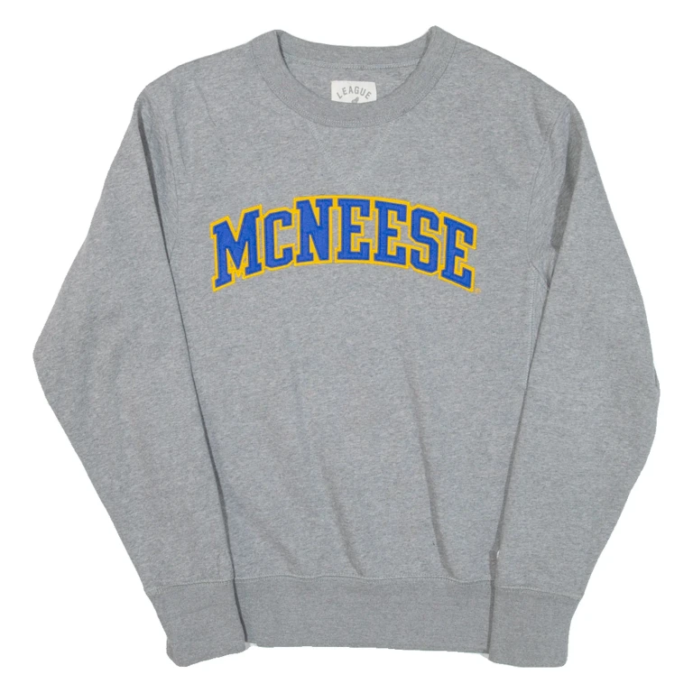 LEAGUE Mcneese Mens Sweatshirt Grey USA S