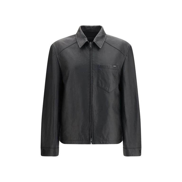 Black Lamb Ovis Aries Leather Jacket Clothing - Men