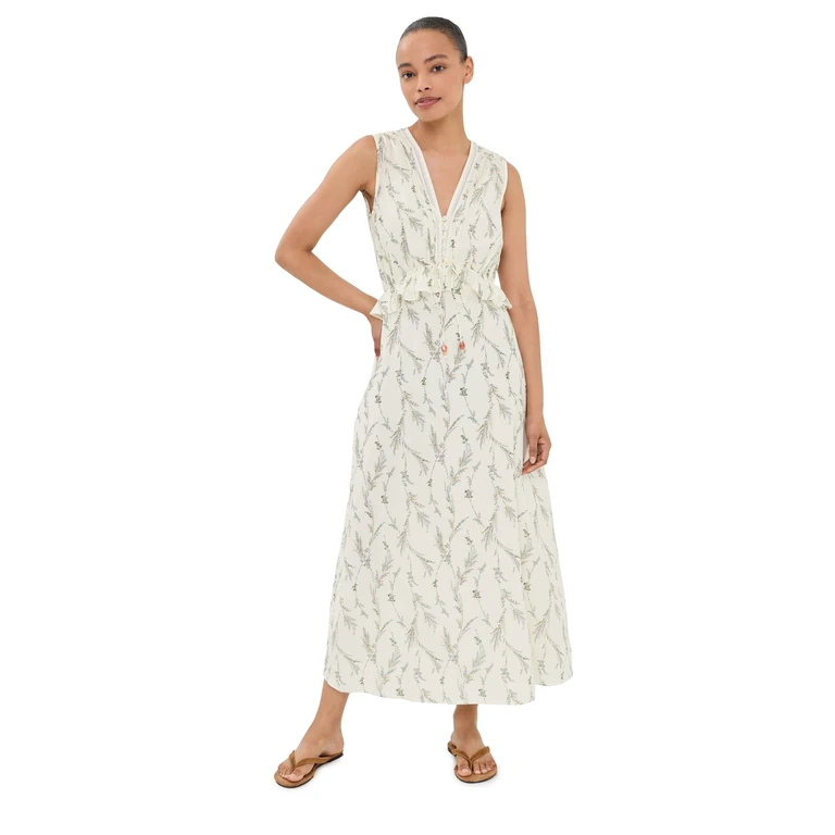 Veronica Beard Sleeveless Dominick Dress Dove Multi 0