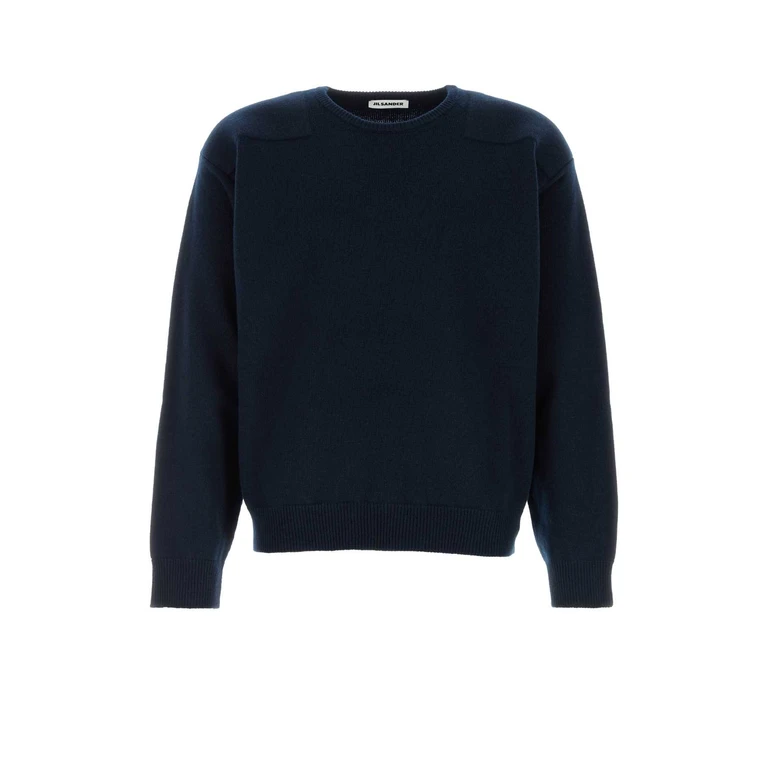 Jil Sander Midnight Blue Wool Blend Sweater 412 Exterior: Polypropylene Maglieria - Men