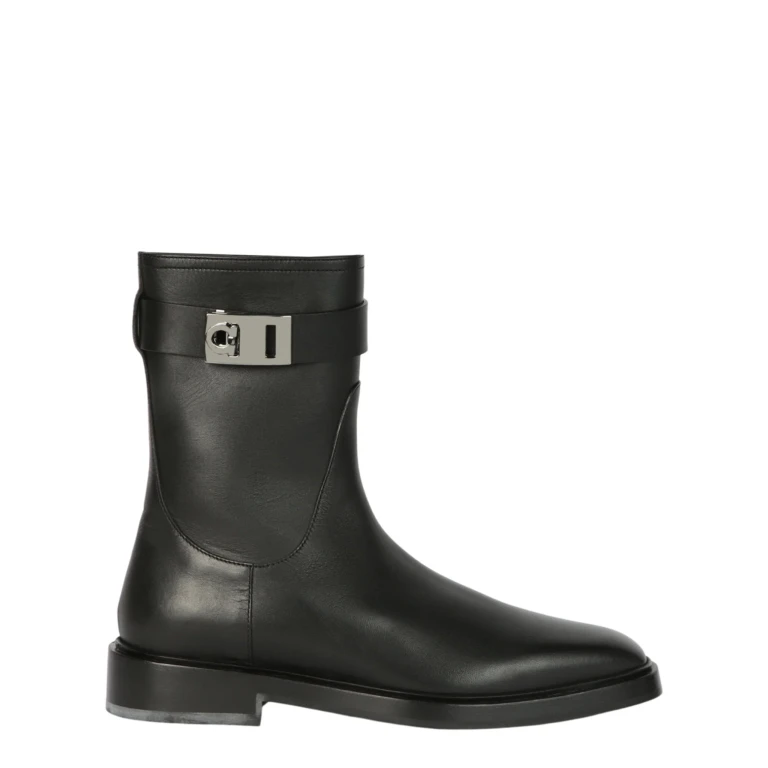Hug Buckle Ankle Boots