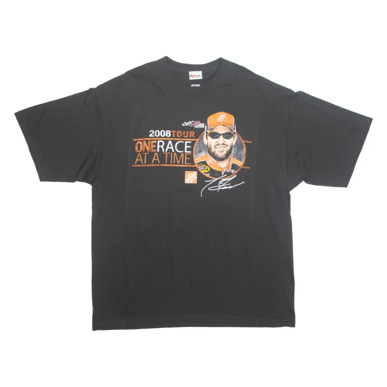 CHASE AUTHENTICS 2008 Joe Gibbs Racing NASCAR Mens T-Shirt Black USA 2XL