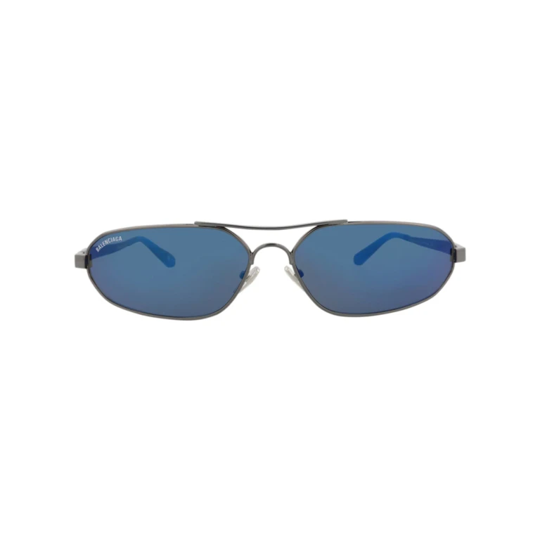 Shield-Frame Metal Sunglasses