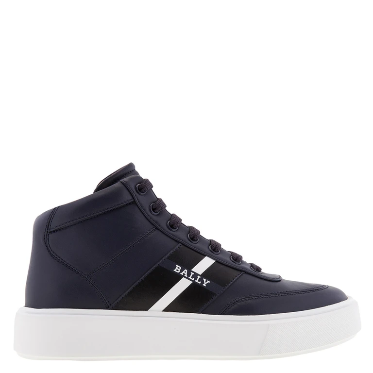 Curter Leather High-Top Sneakers, Brand Size 39 ( US Size 6 )