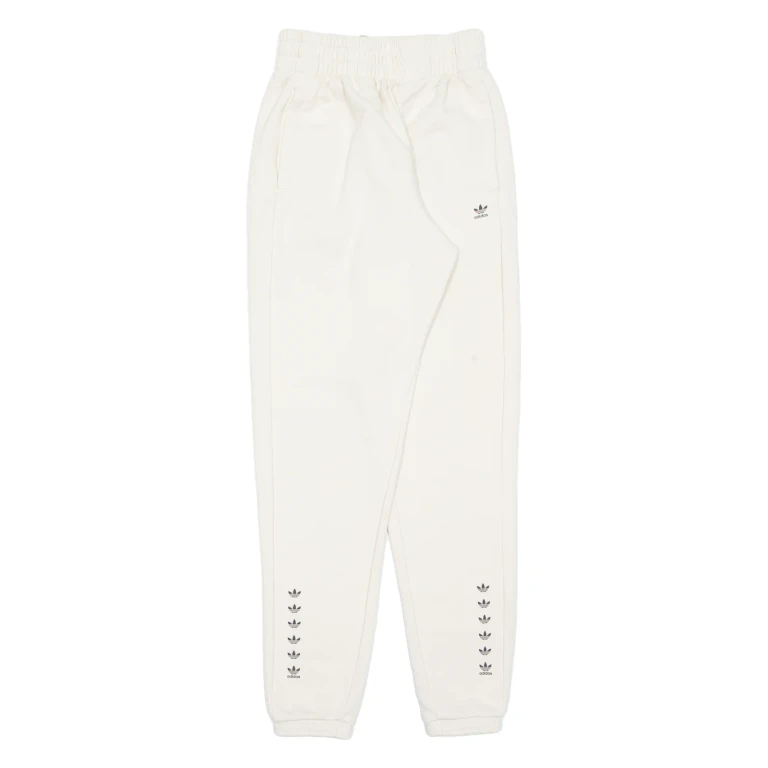 ADIDAS High Waisted Womens Joggers Beige Tapered UK 8 W24 L30