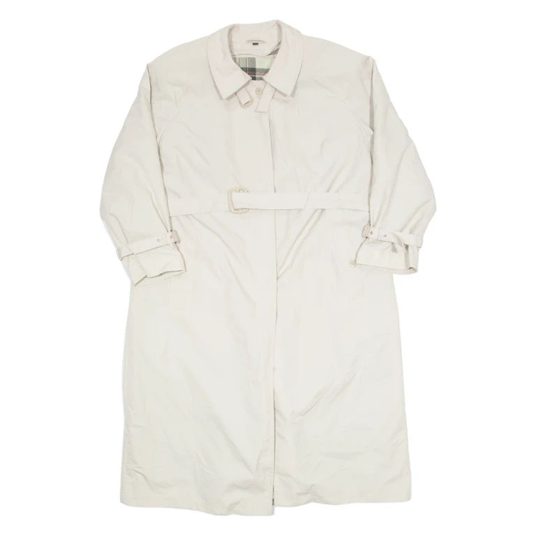 Womens Trench Coat Beige 90s L