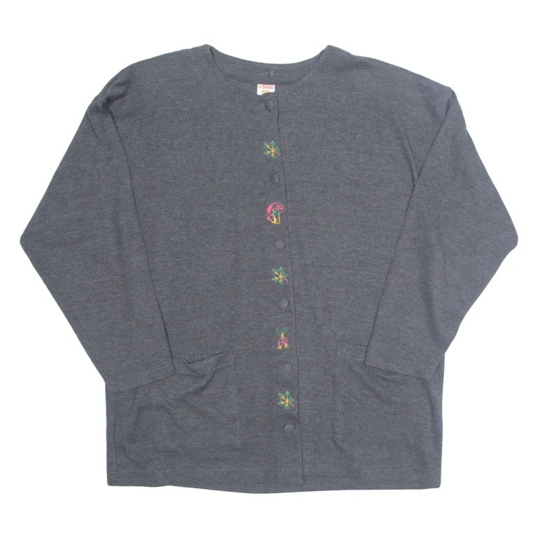 HOUSE Womens Blouse Grey Long Sleeve XL