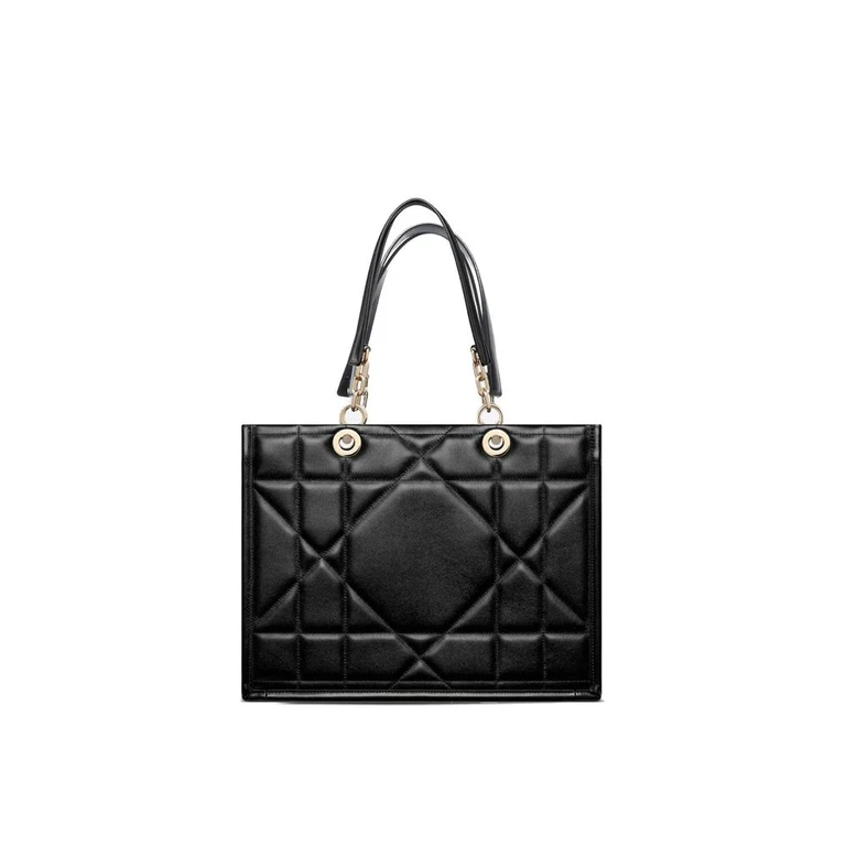 Black Leather Tote Bag - Women (DI-9155842801876)