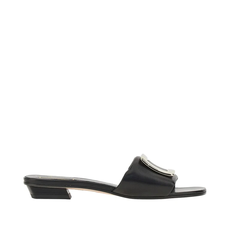 Mules Viv'Choc en cuir nappa Roger Vivier
