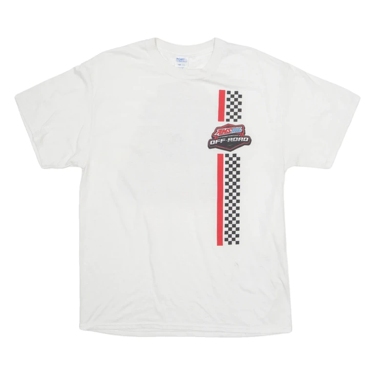 PORT&COMPANY Zams Oil Off Road Mens T-Shirt White USA L