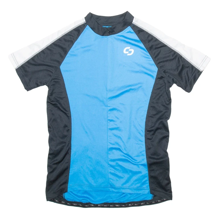 CRIVIT Cycling Mens Jersey Blue 1/4 Zip L