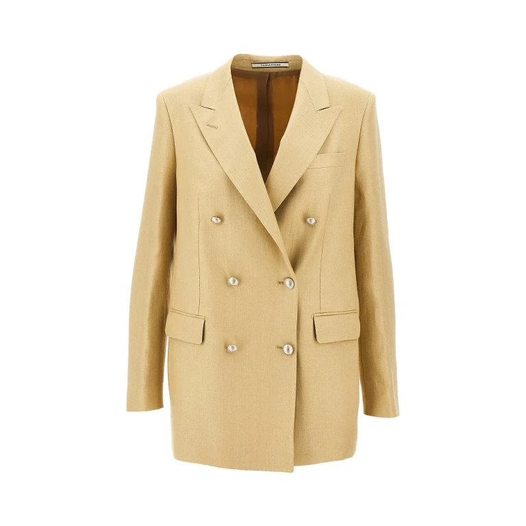 TAGLIATORE 'Jasmine' double-breasted linen jacket Woman 42