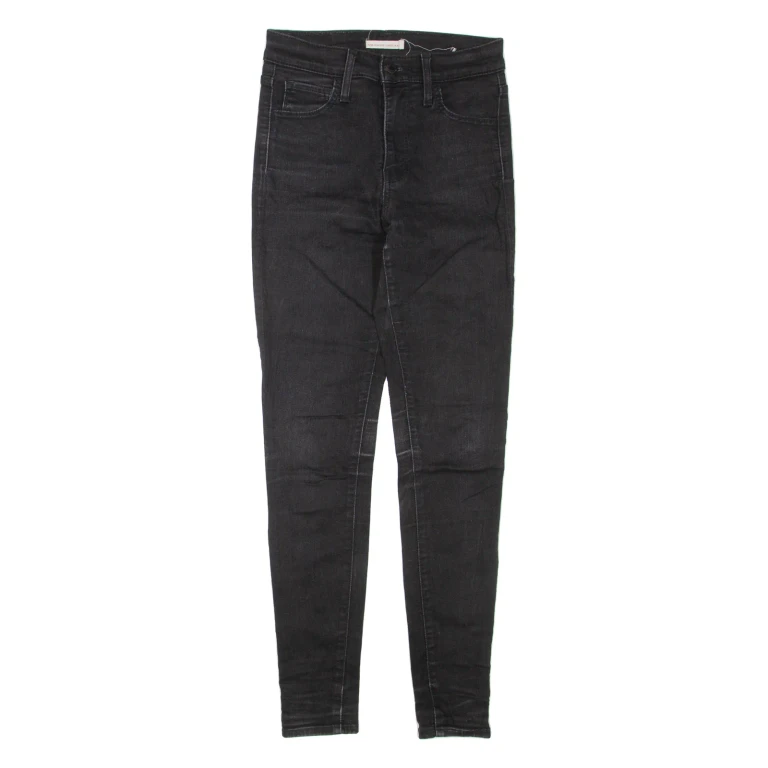 LEVI'S 720 High Rise Womens Jeans Black Regular Skinny W26 L30