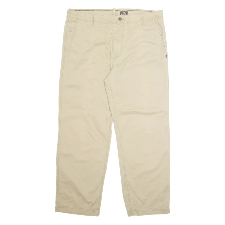 TIMBERLAND Chino Mens Trousers Beige Regular Straight W36 L30