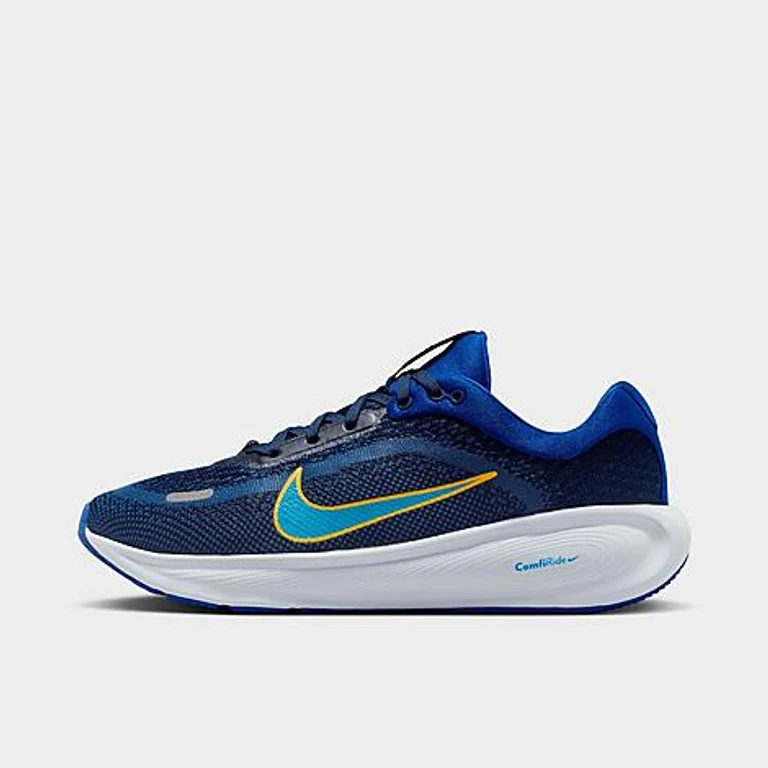 Nike Big Kids Stellar Ride Running Shoes in Old Royal/Mystic Navy/Laser Orange Size: 3.5