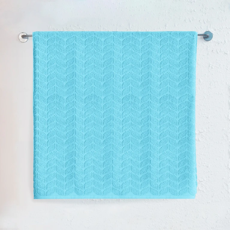 1-Piece Premium Turkish Cotton Braided Jumbo Towel, 35x 70 inch