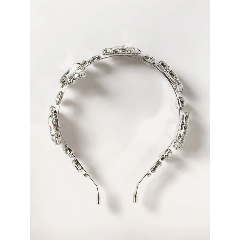 Rigid Brass and Steel Headband with Crystals (PF26642HSLSL)