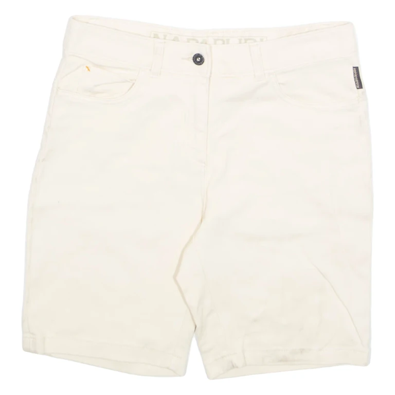 NAPAPIJRI Mens Denim Shorts Cream S W30