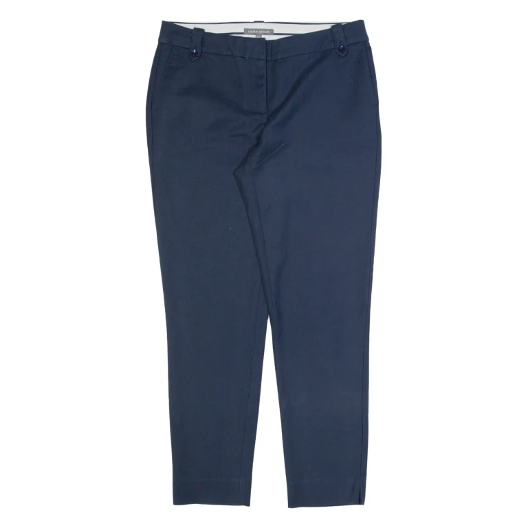LAURA ASHLEY Chino Womens Trousers Blue Regular Tapered W30 L29