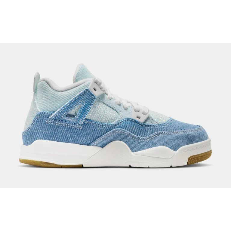 Preschool Retro 4 Tex 'Denim Worn Blue' Ps (Ps)