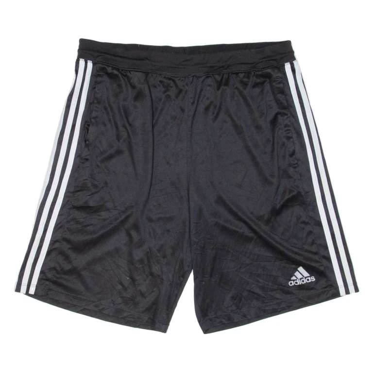 ADIDAS Mens Sports Shorts Black Relaxed L W32