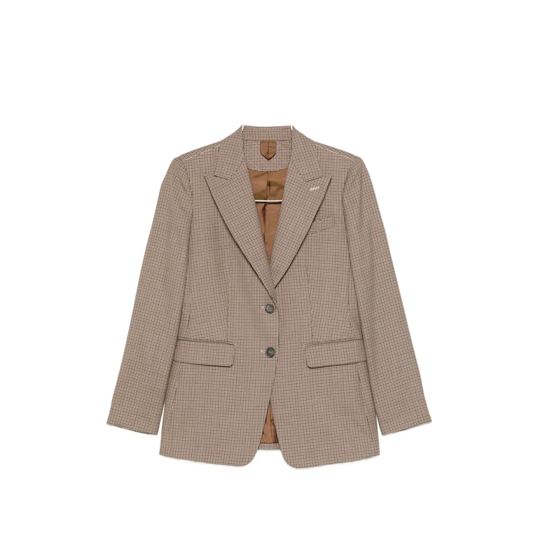 Caro Houndstooth-pattern Tailored Jacket