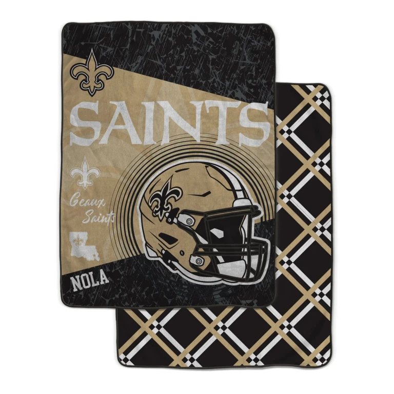 NFL Team Helmet Fleece Blanket 60x80