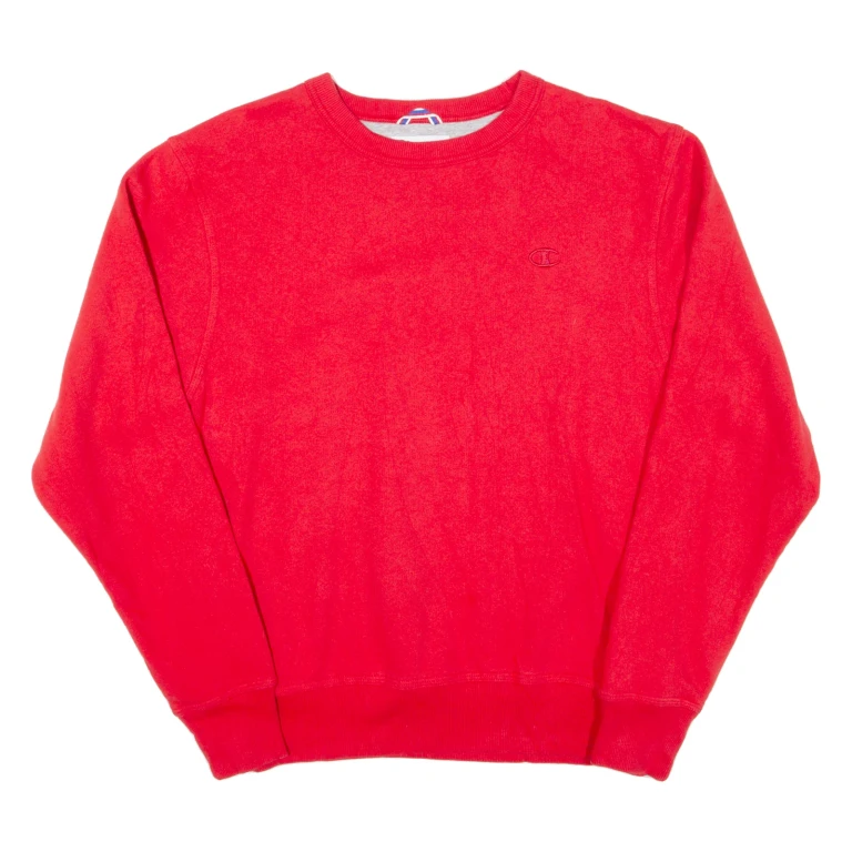 CHAMPION Mens Sweatshirt Red S