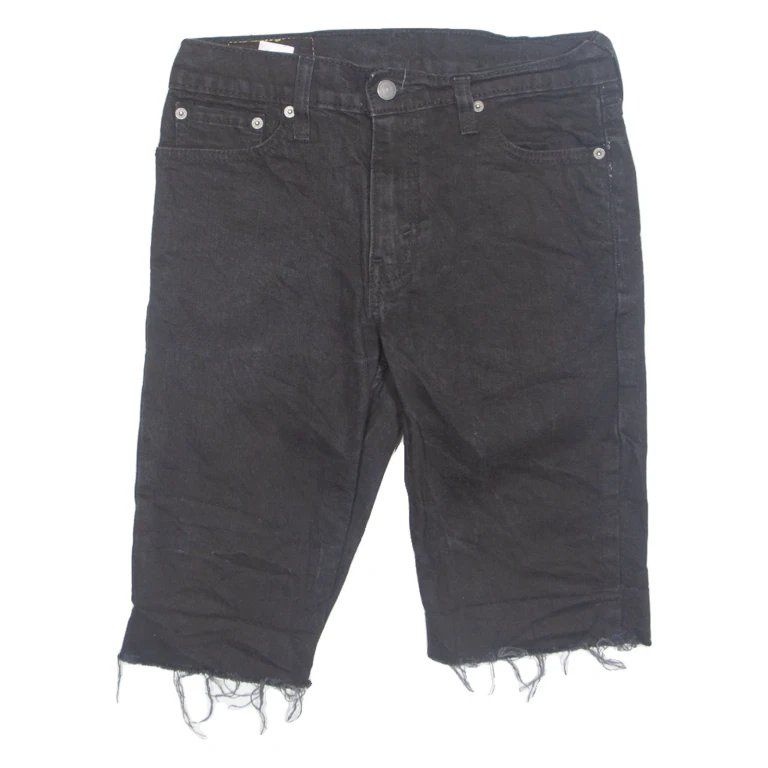 LEVI'S Cut Off 511 Mens Denim Shorts Black M W29