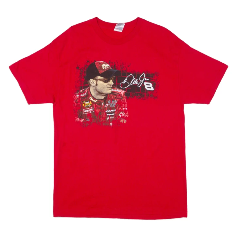 Dale Earnhardt Jr Mens T-Shirt Red L