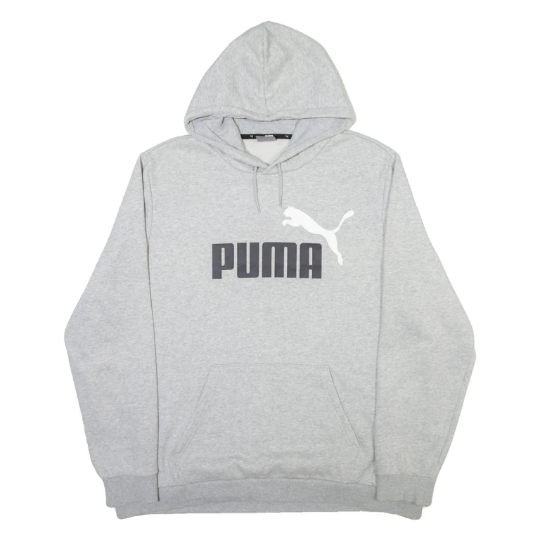 PUMA Mens Grey Hoodie 2XL