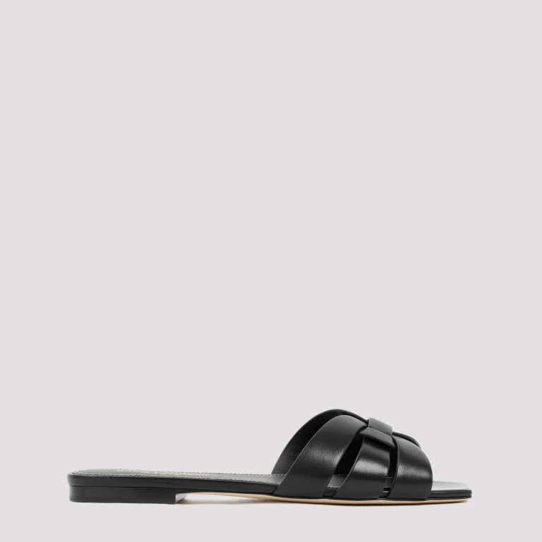 SAINT LAURENT - Saint Laurent Leather Tribute Flats