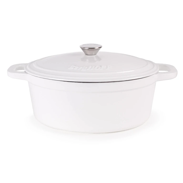 Neo Cast Iron 5qt. Oval Dutch Oven 11.5" with Lid, White