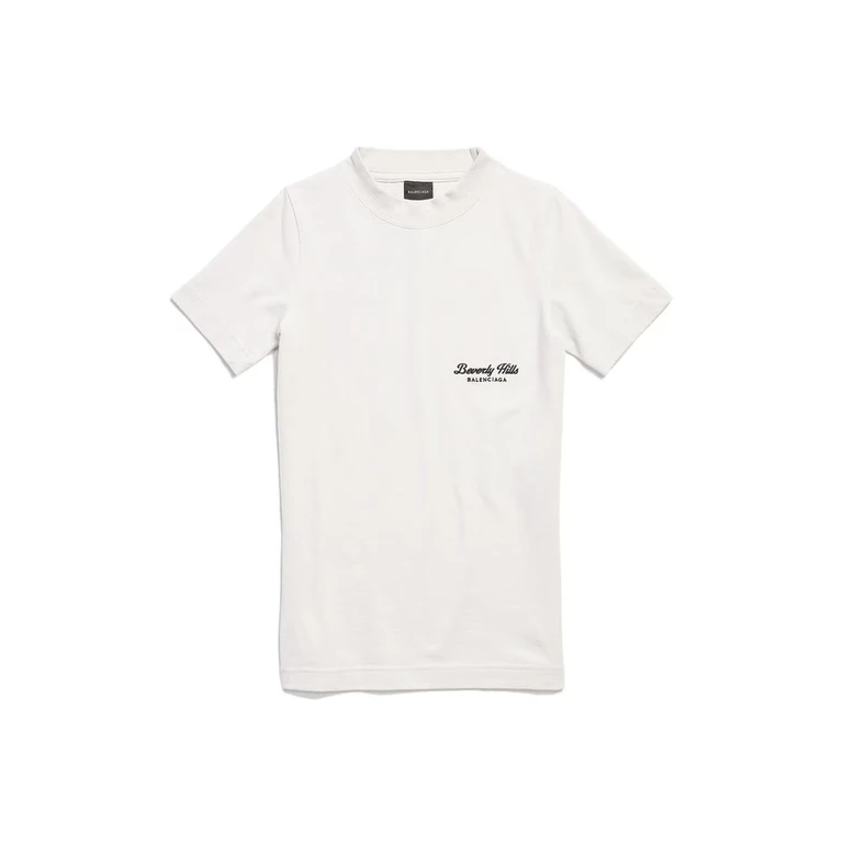 Balenciaga White Cotton T-Shirt - Women