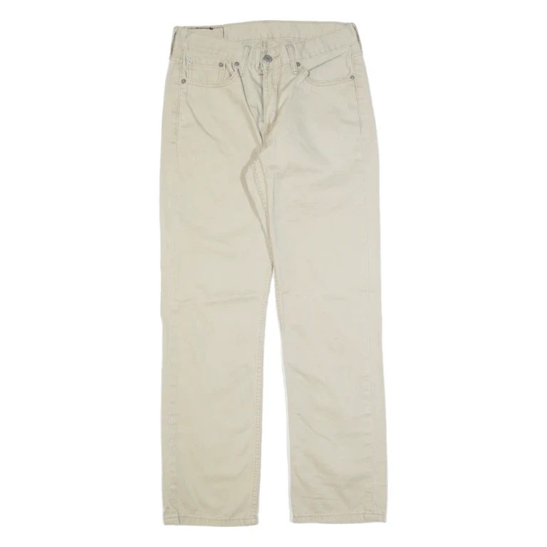LEVI'S 514 Mens Trousers Beige Regular Straight W29 L30