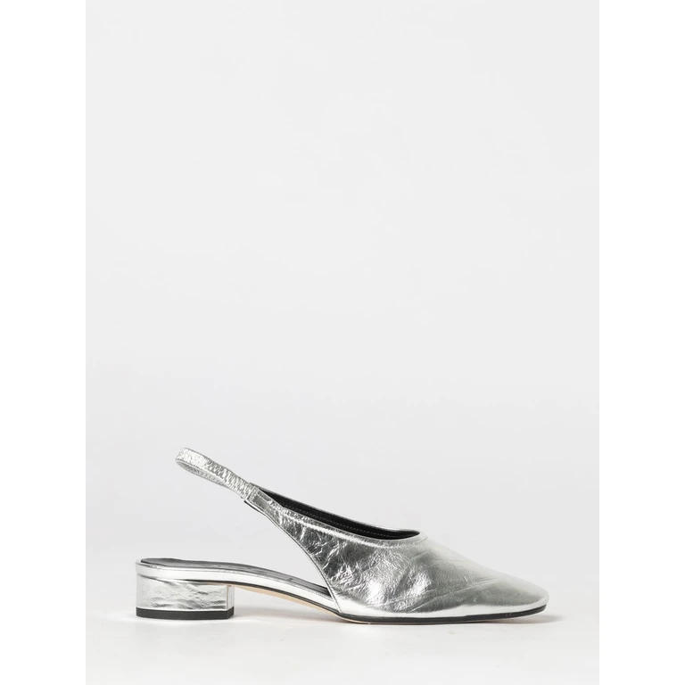 Laminated Leather Slingback Pumps (FLGLVR25RO150920068SILVER)