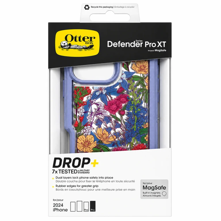 Defender Pro Xt Clear Magsafe Case for Apple iPhone 16 Pro Max Co Wildflowers