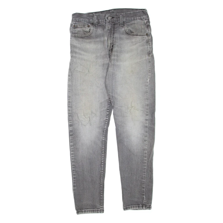 LEVI'S 512 Jeans Mens Grey Slim Tapered Stone Wash W31 L30