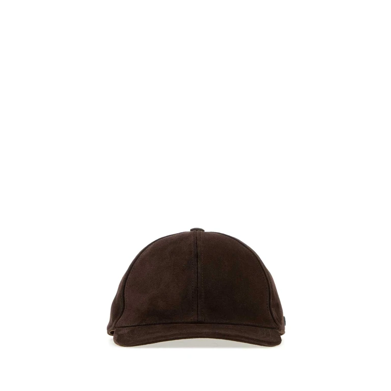 Valentino Garavani Brown Suede Baseball Cap Testadimoronero 211 Cappelli - Men