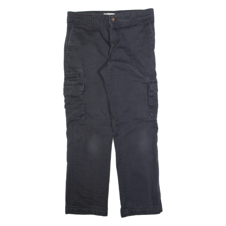 DICKIES Cargo Workwear Womens Trousers Black Regular Straight W32 L30