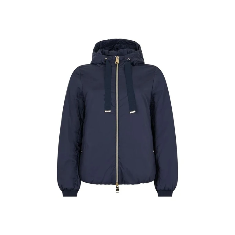 Blue Polyamide Full-Length Jacket Clothing - Women