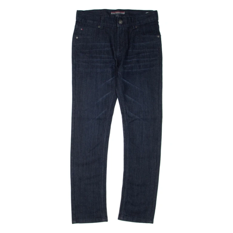 TOMMY HILFIGER Womens Jeans Blue Slim Straight W28 L29
